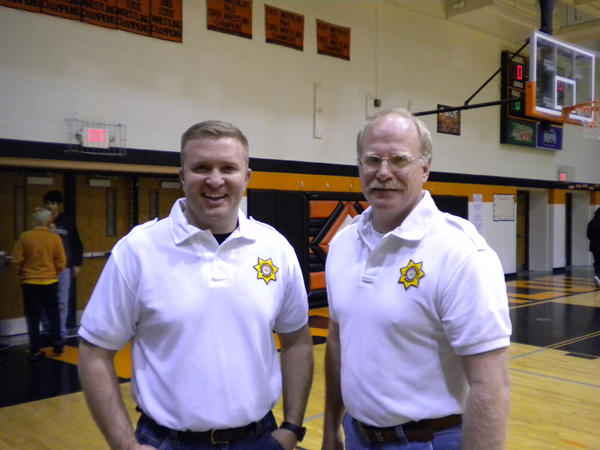 Sheriff Thompson and Deputy Nichols pose for photo together