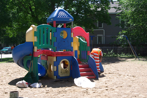 Park being cleaned up by inmates