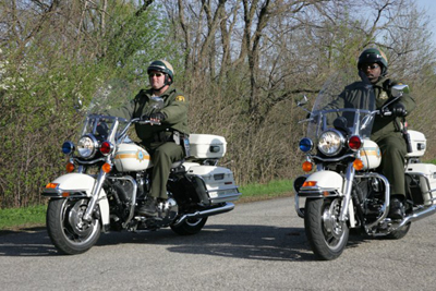 Deputies on motorcycles